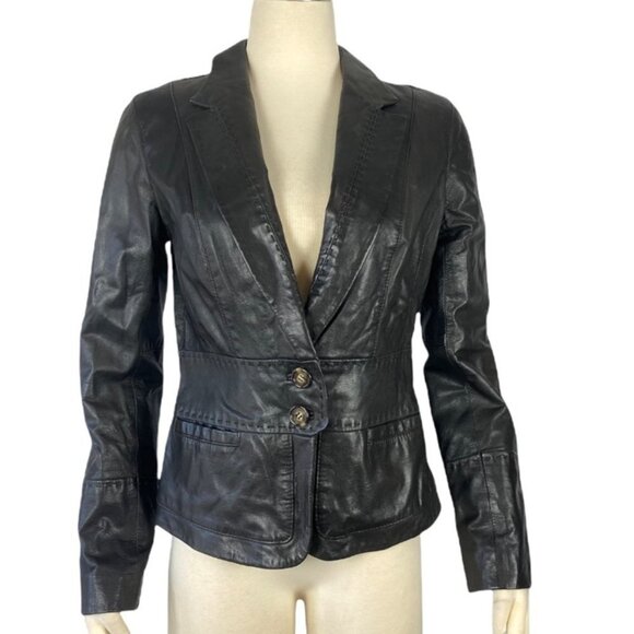 June black leather blazer - Picture 2 of 10